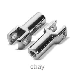 Repose-pieds passager et support p. Harley-Davidson Softail 00-17 CR1 chrome