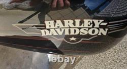 Réservoir d'essence d'origine Harley Davidson Softail 2009 FLST noir très