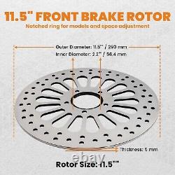 Rotor De Frein à Disque Avant Moto 11.5 290mm for Harley for Softail 2000-15