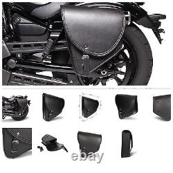 Sac Latéral Harley Davidson Softail Custom Fat Boy Night Train Gauche Noir