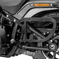 Sacoche Lateral et support pour Harley Davidson Softail 1988-2017 Laredo 20l