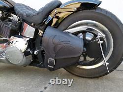 Sacoche Oscillant Eagle Noir Convient pour Softail 1981-2023 Harley Davidson HD
