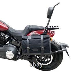 Schienalino Chopper Acier Noir Pour Harley Davidson Softail Slim Blackline