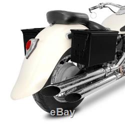 Set de Sacoches laterales PA108 pour Harley Davidson Softail Fat Bob (FXFB) noir