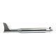 Silencieux Fishtail Chrome, Pour Harley Davidson Softail Dyna Pelle Mécanique