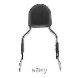Sissy Bar CL + porte bagages pour Harley-Davidson Softail 07-17 inox