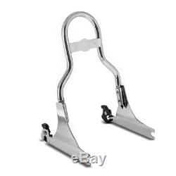 Sissy Bar CL + porte bagages pour Harley-Davidson Softail 07-17 inox