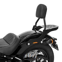 Sissy Bar CL + porte bagages pour Harley-Davidson Softail Slim 18-19 noir