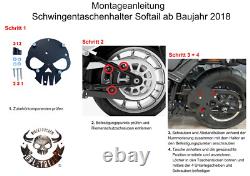 Support Sacoche Oscillant Convient pour Harley Davidson Softail Gauche Du 2018